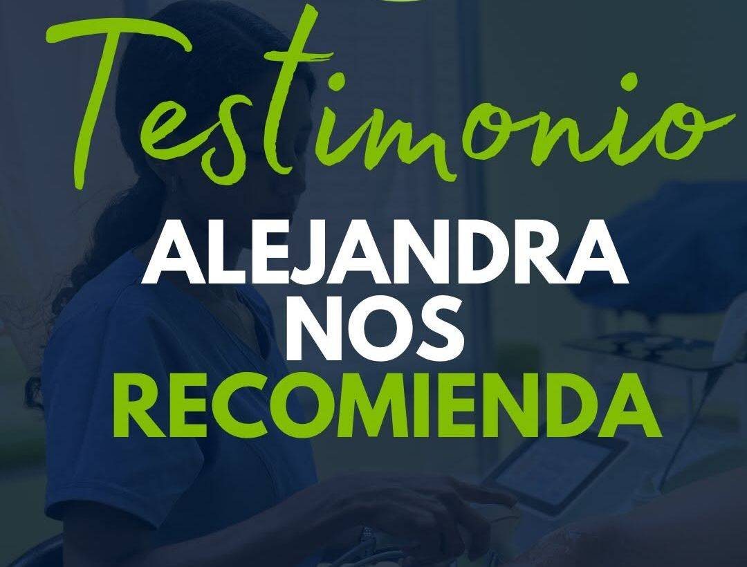 Portada del video-testimonio de Alejandra en Instagram